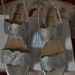 Jildor Elegant Silver Women's Sandals size 7